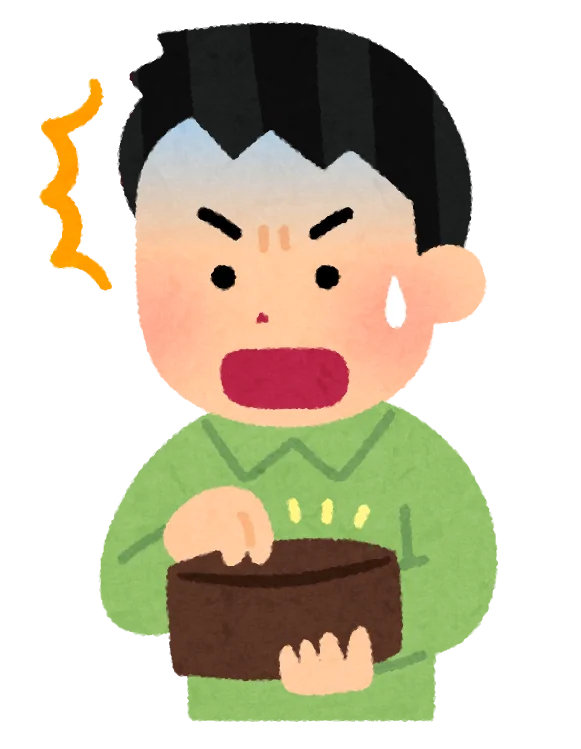 財布にお金がなくて困っている人のイラスト